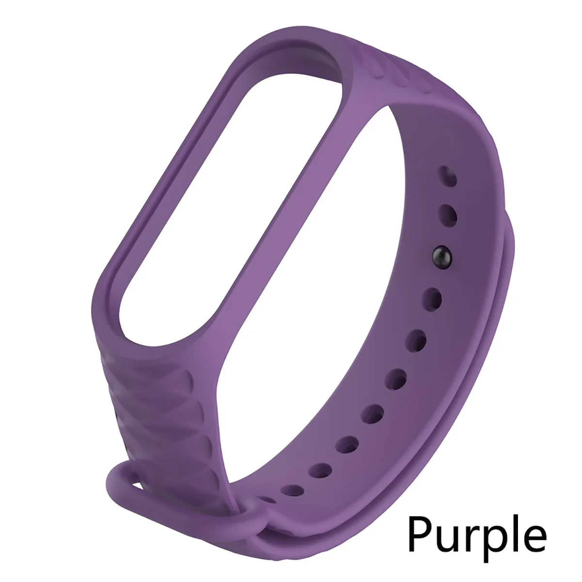 purple Smart Bracelet Strap Smart Accessories Silicone Diamond replacement Watch Watch For Mi Band Bracelet 3 4 M3 M4 Bracelet Strap - Цвет: purple