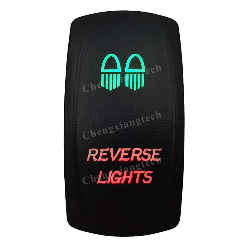 

12 в зеленый и красный светодиодный переключатель, задние фонари 5Pin SPST ВКЛ./ВЫКЛ. Для лодки, автомобиля, Carling ARB NARVA RAV4 WD Hella Contura