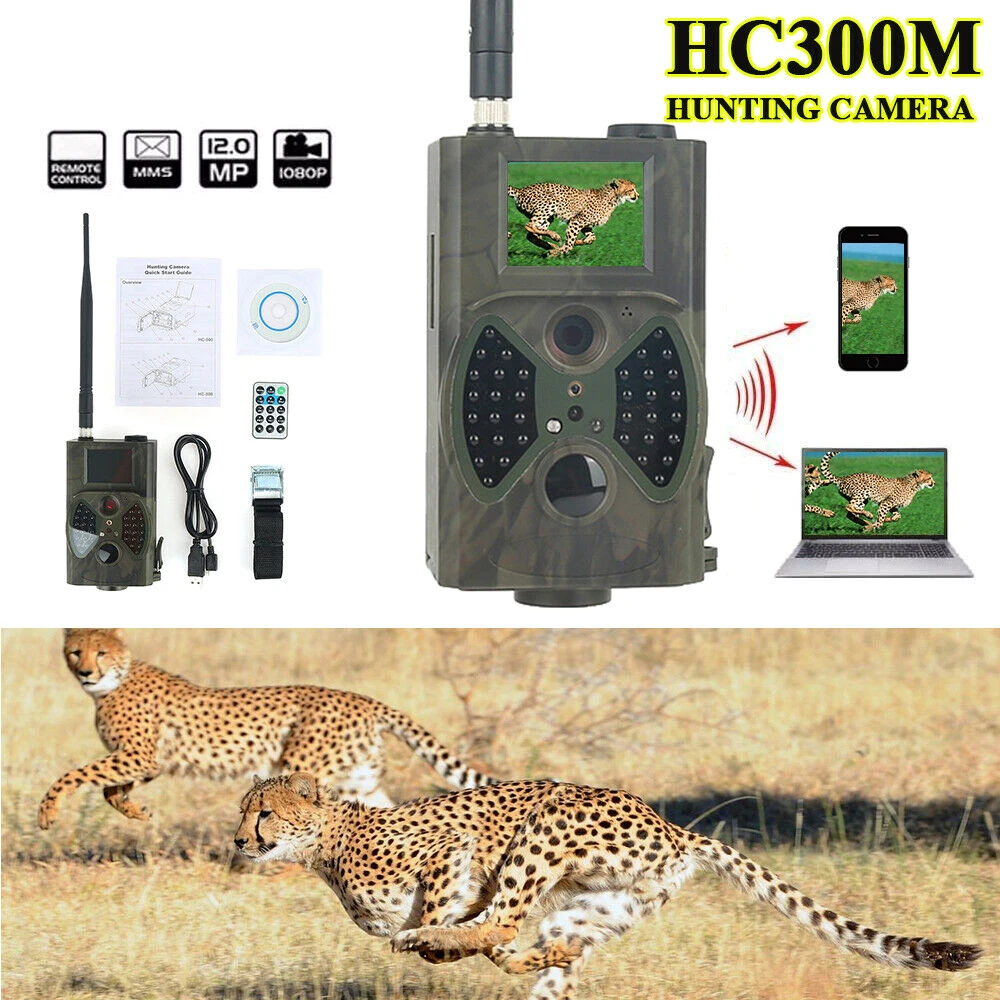 

HD Trail Hunting Camera 940NM Scouting Infrared 12MP MMS/GPRS Portable for Outdoor GK99
