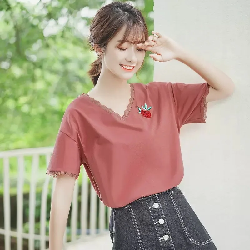 

Tops T Shirt Women Short Sleeve Tshirt Women T Shirt Cotton Tee Shirt silver Femme