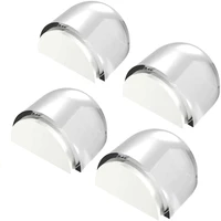 acrylic door stopper no need punch transparent self adhesive holder door stop for home office protect walls furniture
