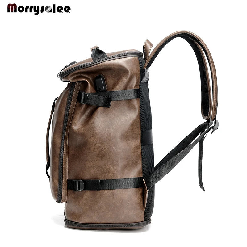 Рюкзак мужской вместительный водонепроницаемый винтажный для ноутбука из