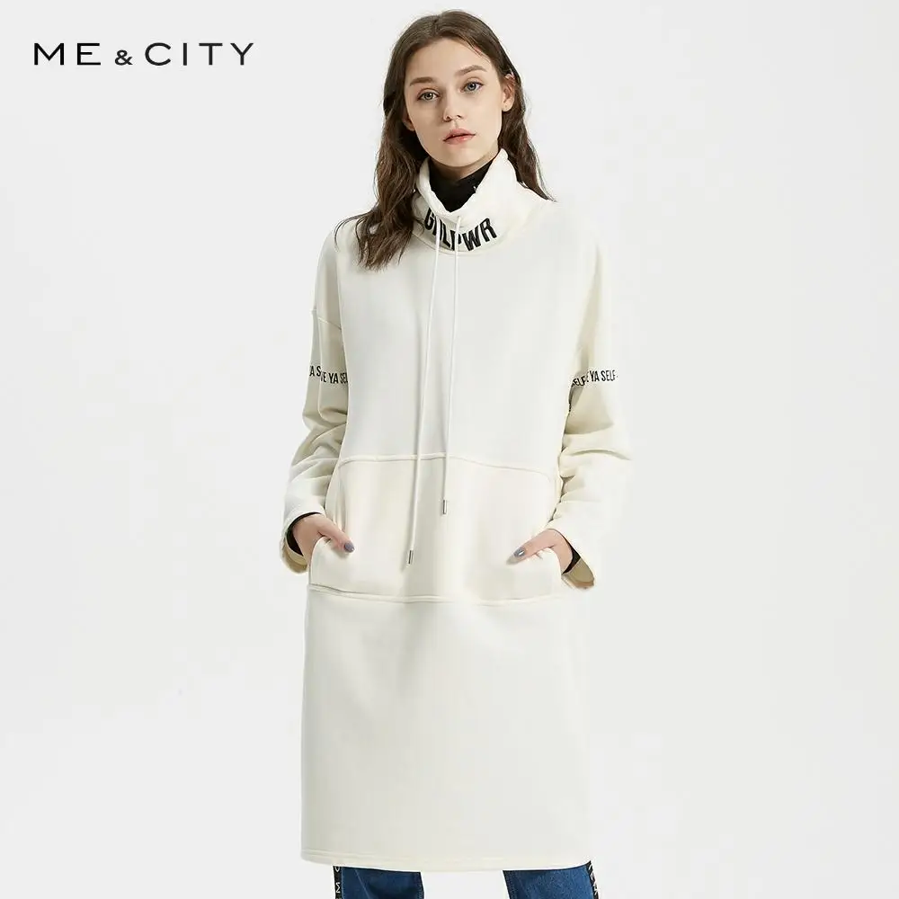 Me & city женская зимняя водолазка средней длины вязаное повседневное элегантное