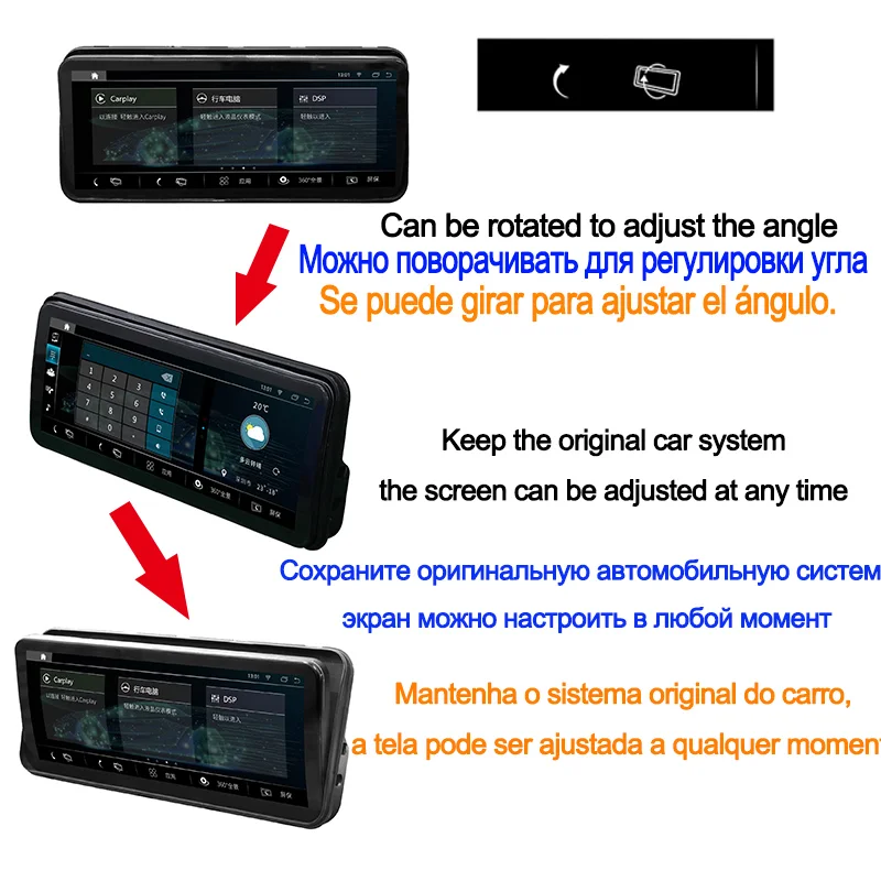 6 + 128G откидной экран Android 10 0 для Land Rover Range Vogue L405 2013-2017 автомобильное радио Carplay