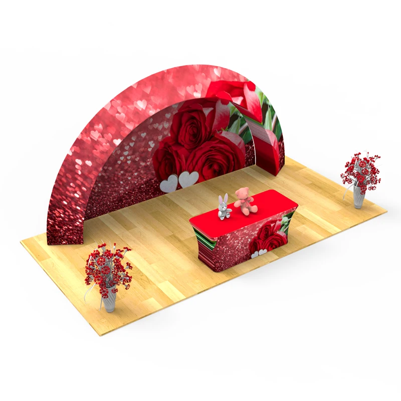 20 футов портативный многоразовый выставочный стенд стандартный дисплей для