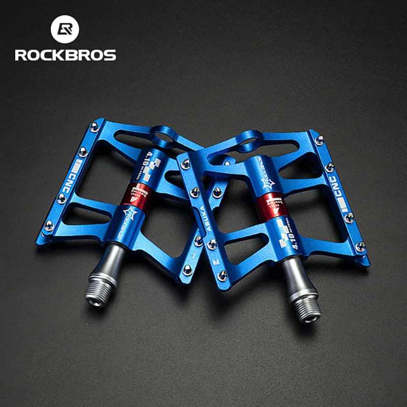 

ROCKBROS 4 Sealed Bearings Bicycle Pedal Anti-slip Ultralight CNC MTB Mountain Road Bike Pedals Bicycle Parts Accessories BMX