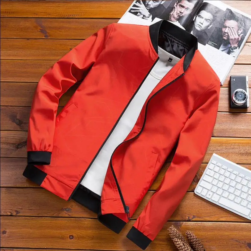 

JTFAN 2019 New Spring New Men's Bomber Zipper Jacket Male Casual Streetwear Hip Hop Slim Fit Pilot Coat