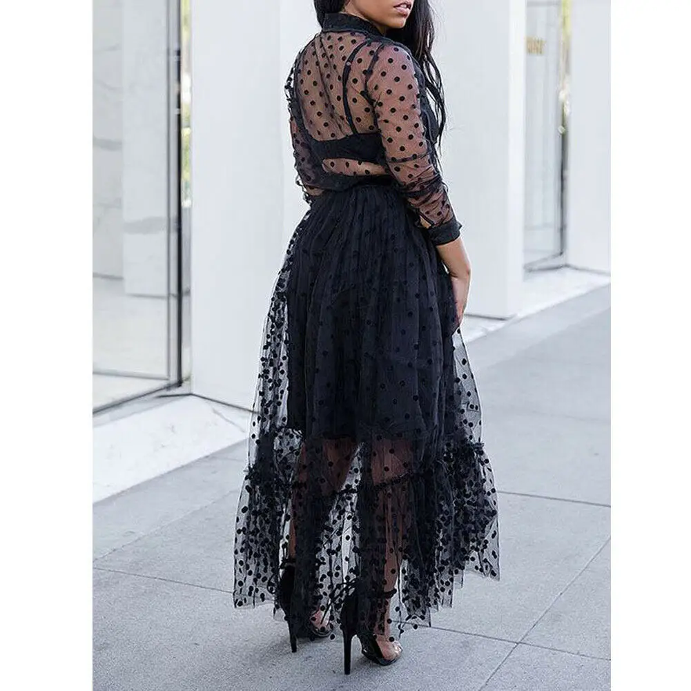 Новинка женское цветочное кружевное макси платье в горошек чехол Летний Пляжный