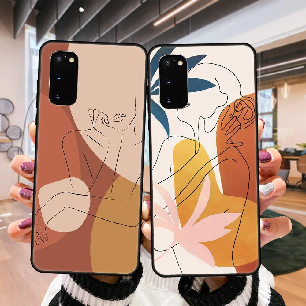 Черный чехол для SamSung Galaxy S10 S20 S7 S6 S9 S8 Plus Edge E ультралегкий черный 3D плакат