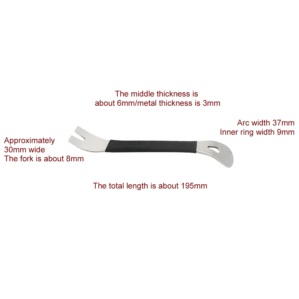 

New Stainless Steel Trim Removal Tool Car Trim Puller Pry Bar Dual Ends Pry Tools for Door Panel Audio Terminal Fastener Remover