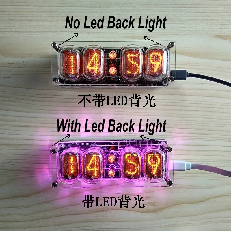 

Nixie reloj Diy In12 en 12 трубка Nixie Pcba Kit Digital Reloj de gift hermosa с o sin tubos выбранные