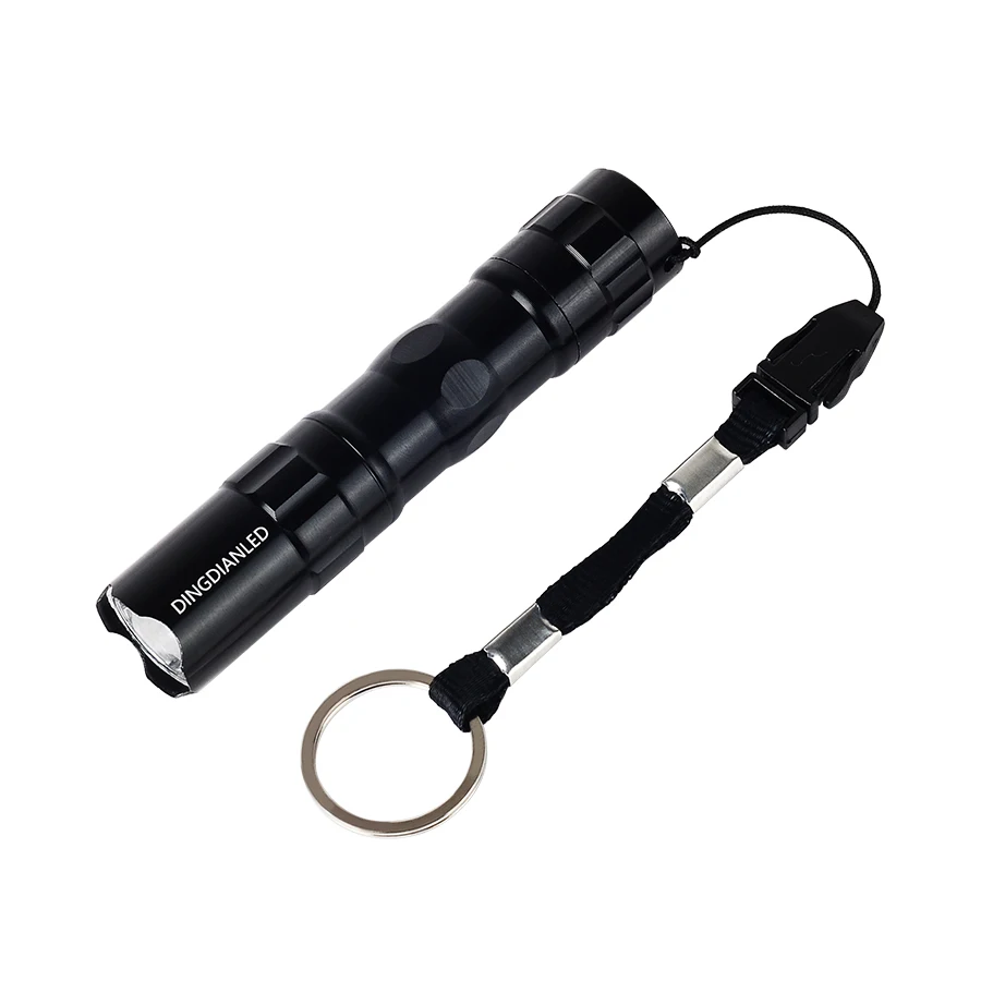 USB Перезаряжаемый/AA аккумулятор мини светодиодный фонарик 3 режима освещения водонепроницаемый фонарь с зумом Портативный Костюм для ночного освещения - Испускаемый цвет: Синий