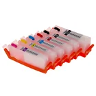 Перезаправляемый картридж PGI 480, 481, XXL, 6 цветов, для принтера Canon PIXMA TS8140, TS9140 с чипами ARC