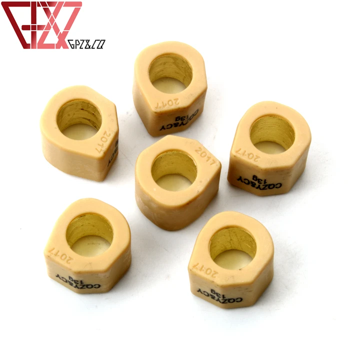 

Роликовые грузики вариатора 9 грамм 11 грамм 13 грамм 15 грамм 20x17 мм, 6 шт., для Suzuki 16, Burgman 150cc, Epicuro 125cc