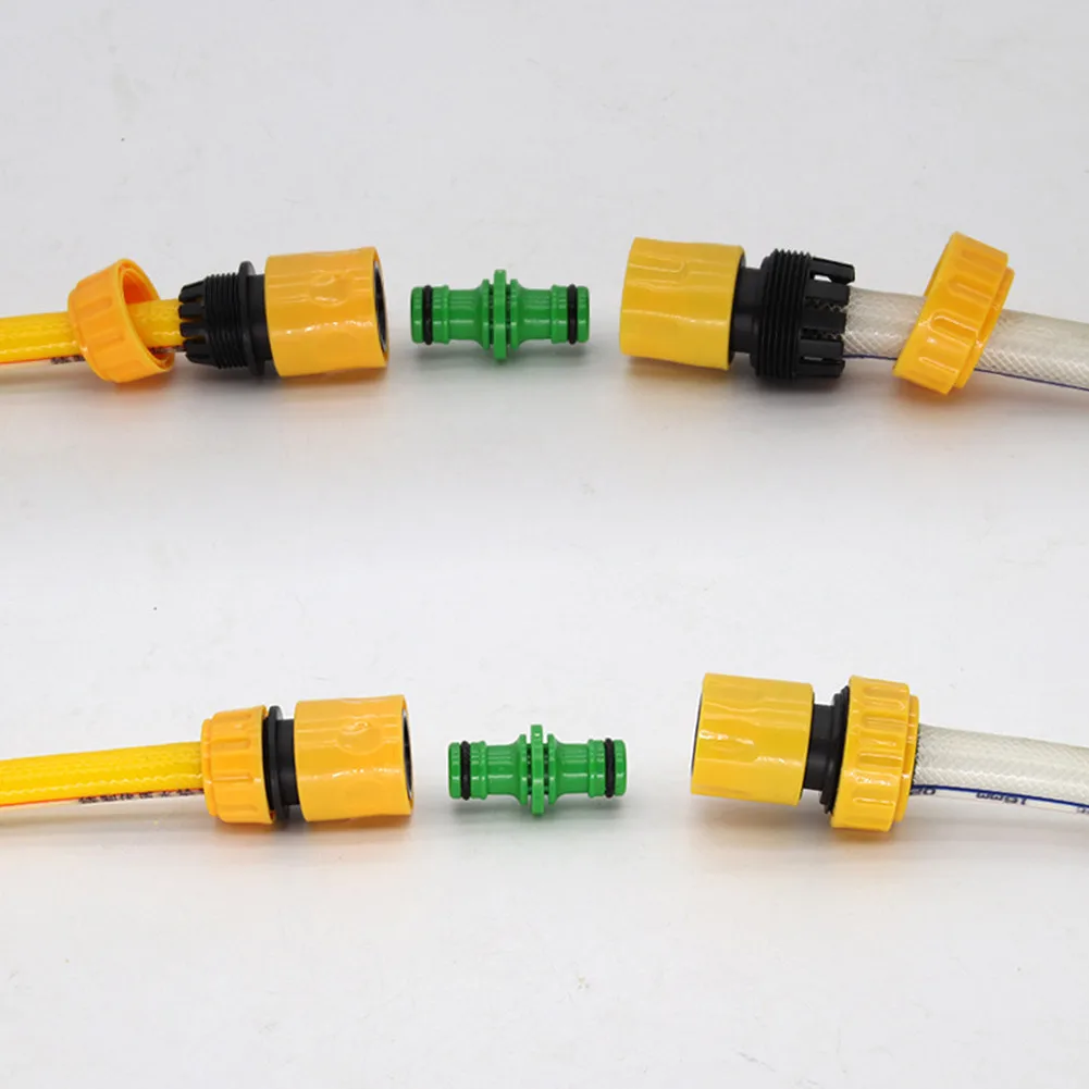 

5PCS Two-way Garden Rustproof Quick Coupling Nipples Tap Connector Faucet Joints