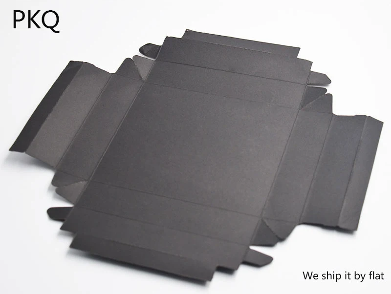 10 шт крафт-бумага подарочная коробка с лентой белая черная Коричневая Картонная