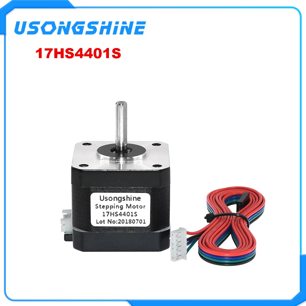 1pc-17HS4401S 3D принтер 4-свинец Nema17(Национальная ассоциация владельцев электротехнических предприятий) шаговый двигатель 42 Мотор Нема 17(Национальная ассоциация владельцев электротехнических предприятий) двигатель 42bygh 1.7A(17HS4401S) двигатель для ЧПУ XYZ