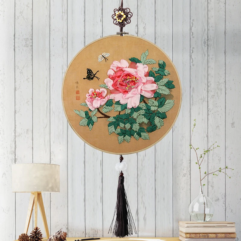 Наборы для вышивки сделай сам начинающих печатные холщовые ленты вышивка