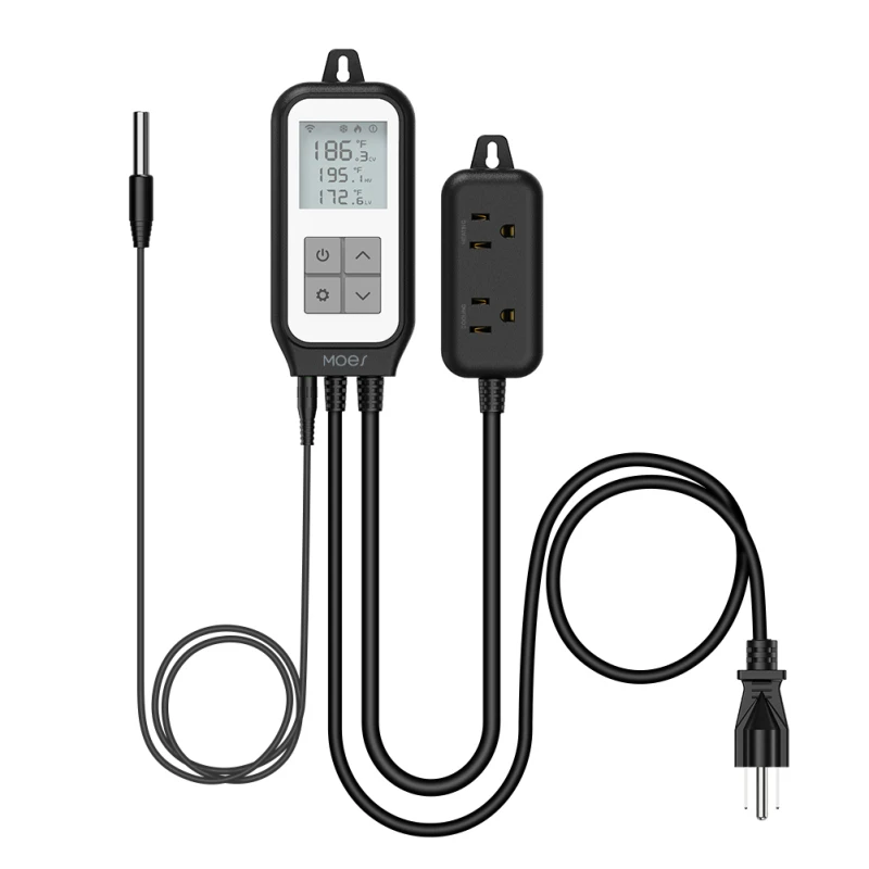 

Tuya WiFi Digital Temperature Thermostat Outlet Plug For Aquarium Home Brewing Tuya Smart Life App Remote Control