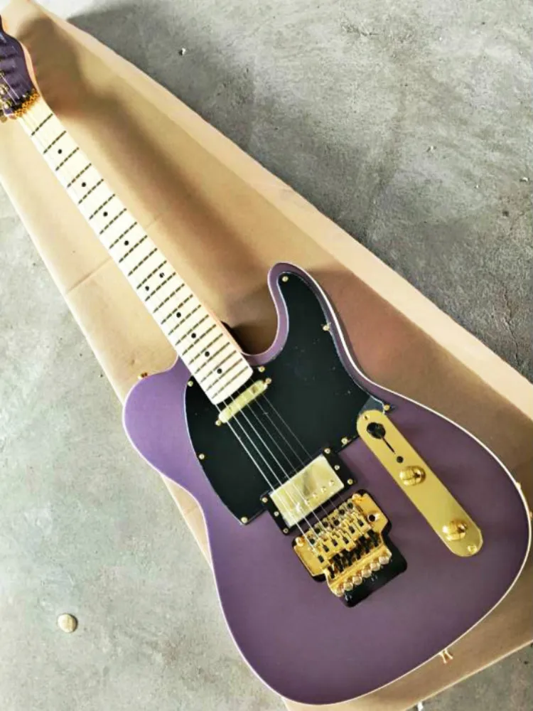 Высшее качество искусственная фиолетовая однотонная черная накладка Кленовая