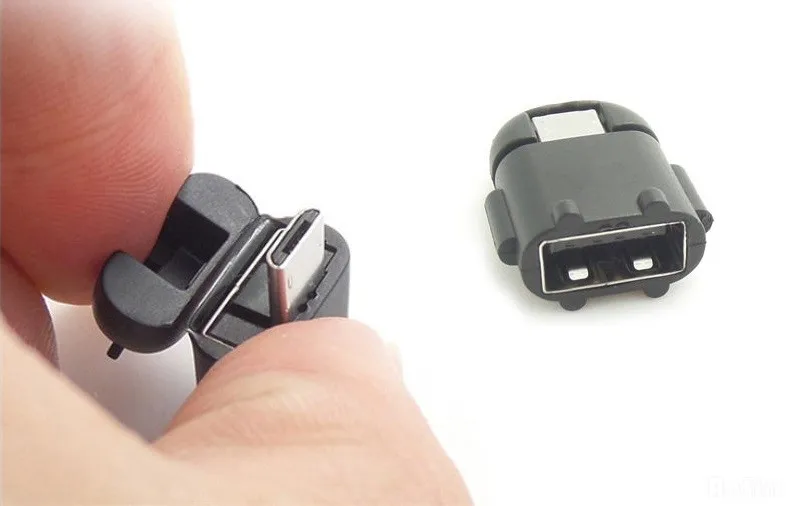 Мини Робот Форма Android микро USB к 2 0 конвертер OTG ПК для samsung Galaxy S3 S4 S5 Xiaomi наушники