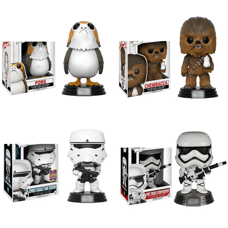 Экшн фигурка Чубакка Funko STAR & PORG из ПВХ Коллекционная модель игрушка для детей
