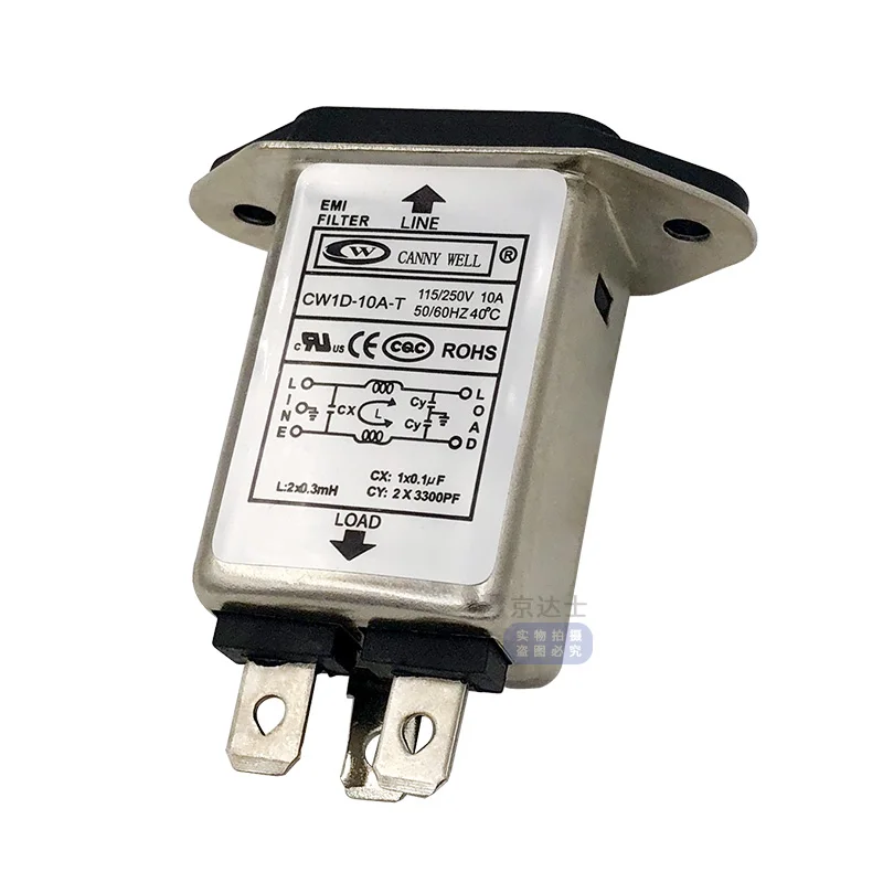 Тайваньский блок питания EMI фильтр CW1D 1A 3A 6A 10A однофазный T AC с защитой от помех 220 В