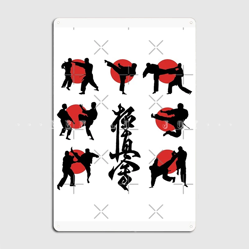 Kyokushin Karate боевые стили металлический знак паб стена смешной декор стены жестяной