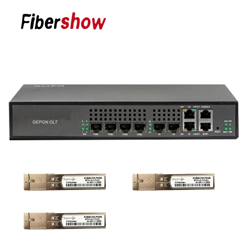 with 3P PON module EPON OLT 4PON порты Ethernet FTTH мини OLT(Оптический линейный терминал) CATV Перевозчик-класс высокой плотности волоконно-оптический Высокое качество маленький 1,25 г Профессиональный мини - Цвет: with 3P PON module