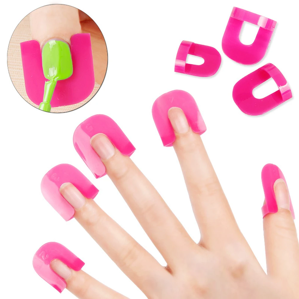 

26Pcs Nail Care Women's Beauty Model Anti-nail Clip Nail Polish Spill Proof Model Polish Glue Overflow Nail Art Tool Accessories