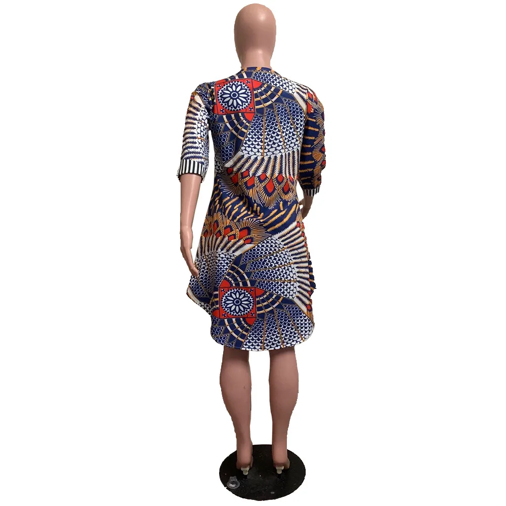 Белое классическое платье-рубашка в стиле пэчворк Летняя модель европейском и