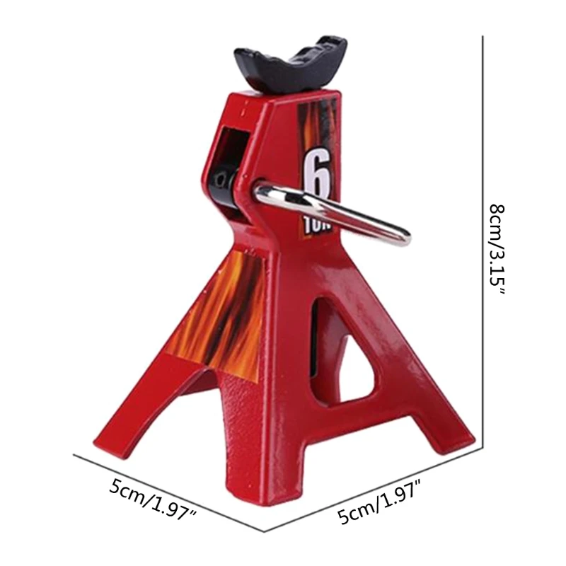 

2PCS Metal Mini Jack Stands Decoration Repairing Tool for 1/10 RC Crawler Car RX4 Axial SCX10 Tamiya CC01 D90 D110 TF2