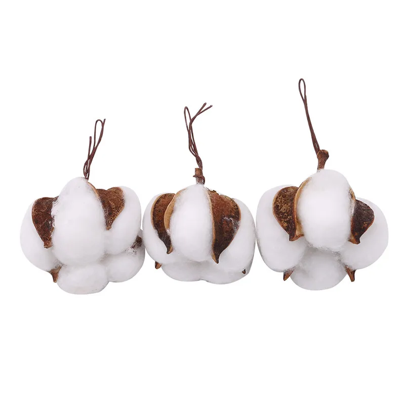 10 шт. натуральный белый хлопок Болл мяч Моделирование цветок DIY свадебное