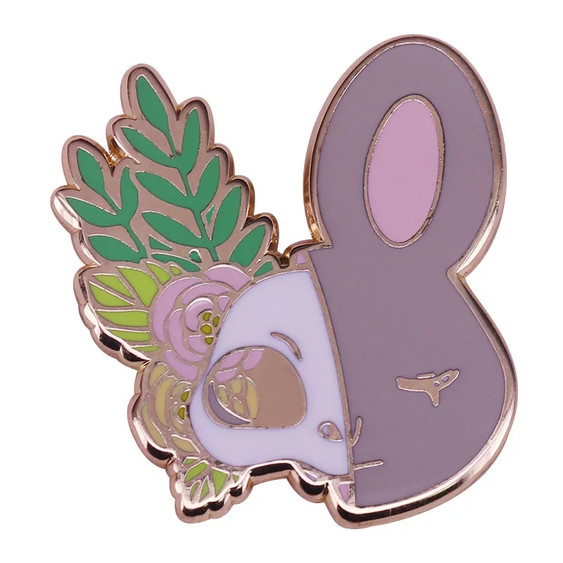 

Cute Bunny Flower Mix Match Manga Hard Enamel Pins Japanese Anime Rabbit Brooch Fashion Animal Badge Backpack Decor Jewelry Gift