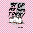 25x20 см модные термонаклейки в виде пингвина для самостоятельного изготовления термопереносных наклеек для одежды, футболок, термотрансферных наклеек, Декоративный принт