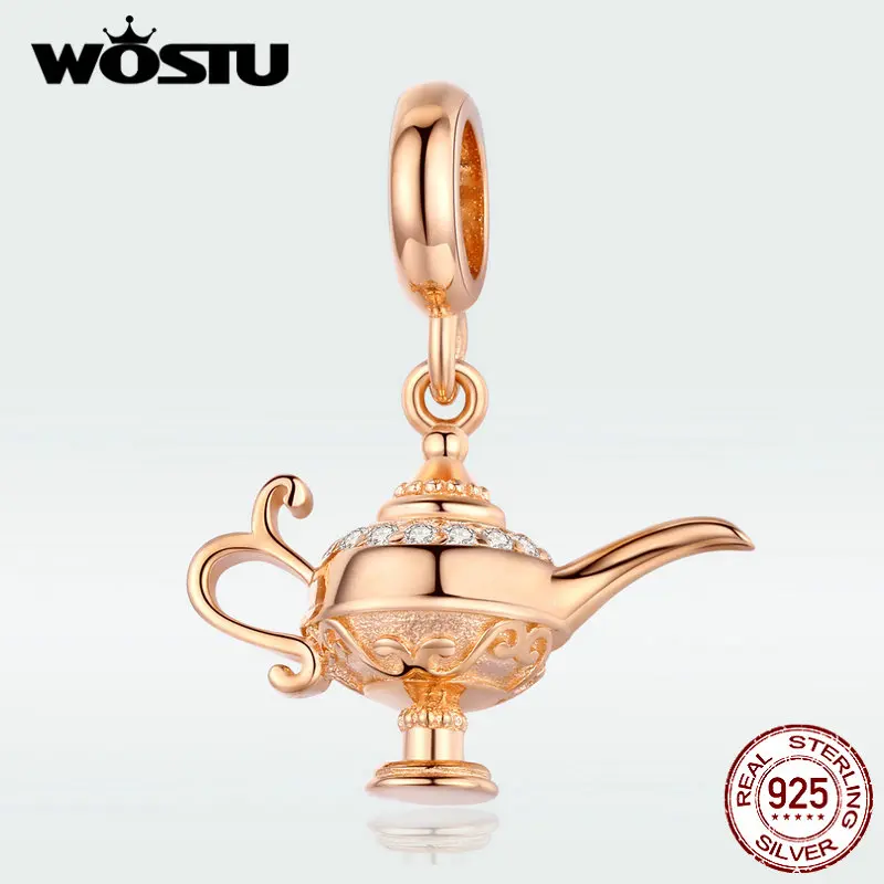 Подвеска для браслета в виде серебряной лампы Aladdin | Украшения и аксессуары