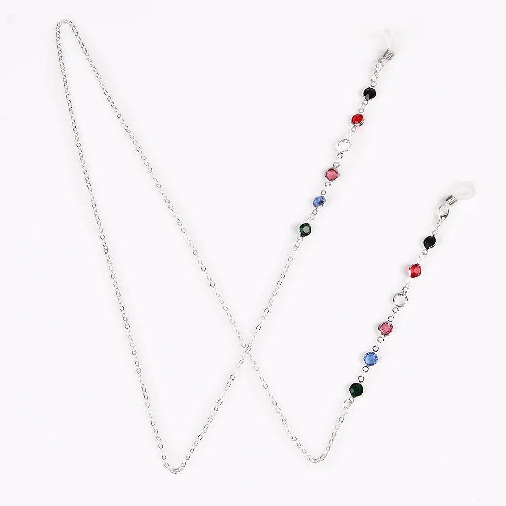 1 шт. модные очки веревка ремень горный хрусталь бисер шейный шнур