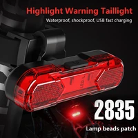 usb charging led bicycle light 360 degree rotatable mtb road bike taillight bicycle accessories cycling highlight warning light