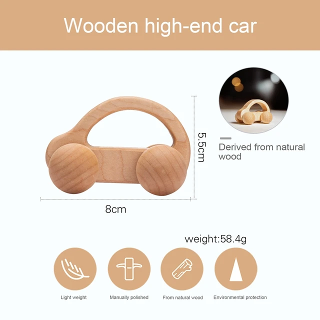 Wood Car - Educational Toys - Ideal Birthday Gift 4