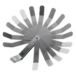 Щуп метрический 0,020-0,019 мм, измеритель смещения клапана, высокопрочный, 16 лезвий, простой в использовании, долговечный