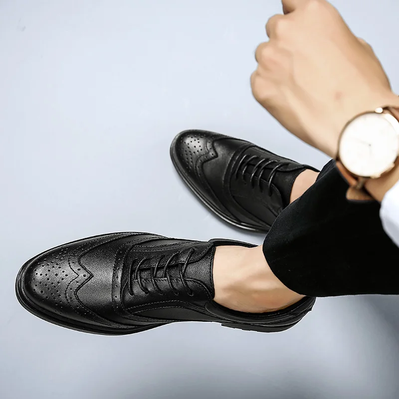 

Shoe Casual Man Zapatos Casuales Para Hombre Men Casual Sport Shoes Men's Leather Spring Mens Causal Black