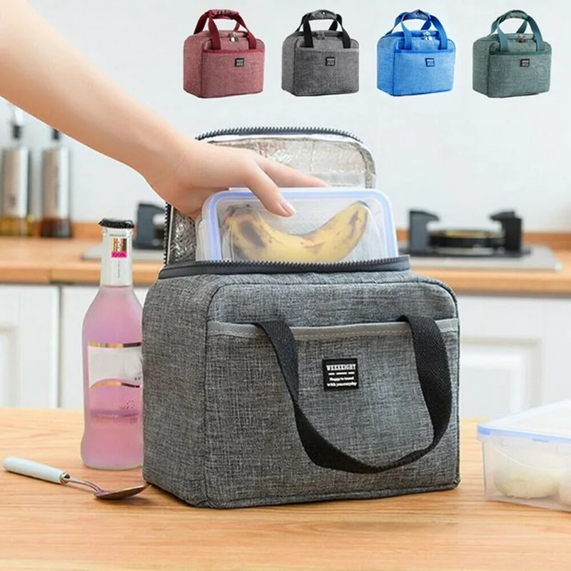 Tote Family Travel Picnic Drink Fruit Food Fresh Thermal Insulated Women Men Cooler Bento Lunch Box Bag | Багаж и сумки