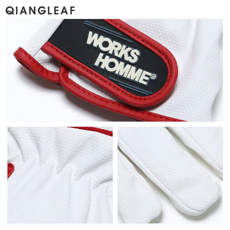 QIANGLEAF брендовые белые рабочие перчатки уличная защита водителя осенне зимние