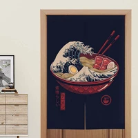 japanese style decorative door curtain fabric cloth home screens partition bathroom sushi kitchen oilproof restaurant curtains