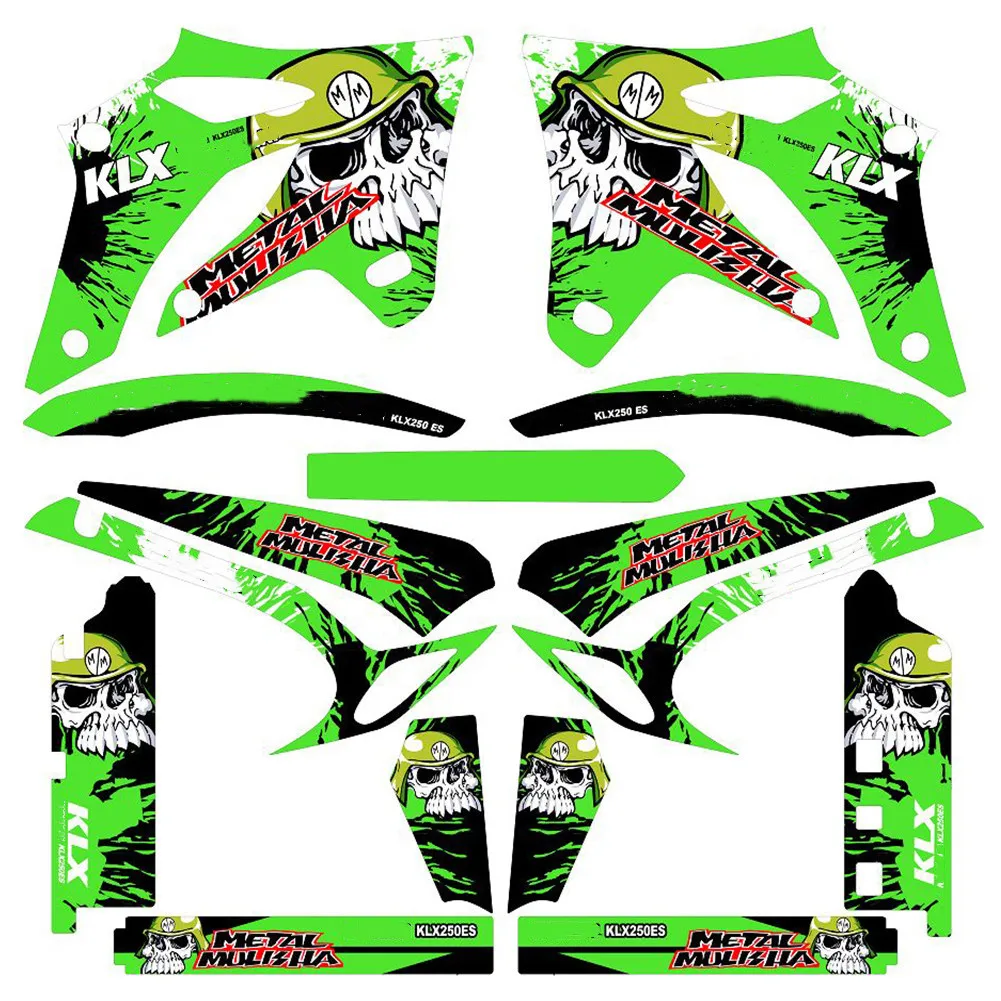 Мотоциклетные 3 м графические наклейки наборы наклеек для Kawasaki KLX250 D-TRACKER 2004 2005 2006