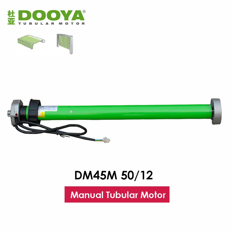 

Dooya DM45M 50/12 фото для моторизованной вращающейся двери затвора/тента, ручное управление + управление Rf433, 220/230 В 205 Вт
