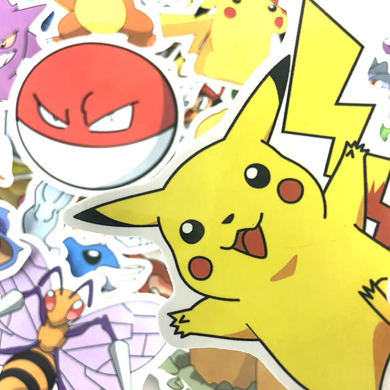 Японские Аниме наклейки s Pokemon бутылки для воды мотоцикл скейтборд скрапбукинга
