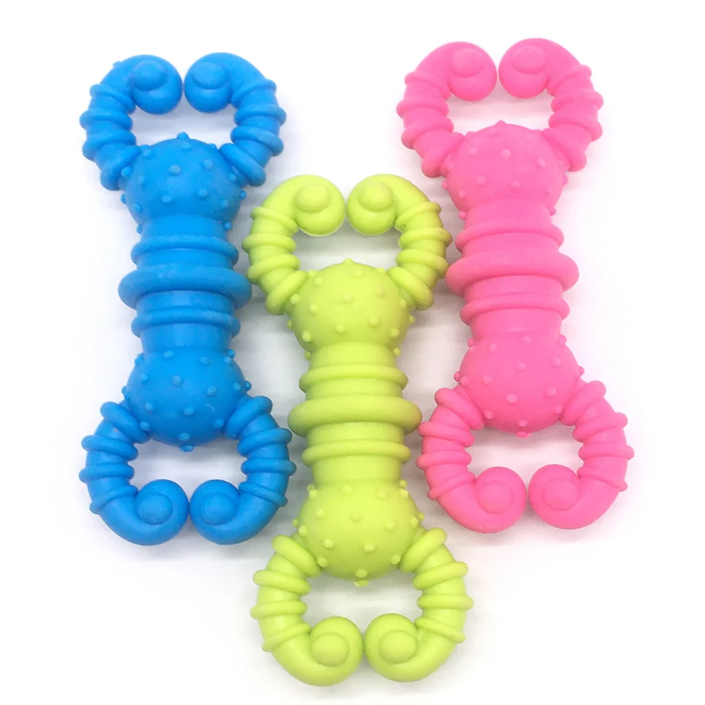 

Rubber Dog Toy Pet Molar Cleaning Teeth Interactive Toy Puppy Training Chew Resistant Toy Dental Care Pet Dog Supplies
