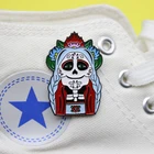 Эмалированная брошь в стиле пекинской оперы Facebook для пожилых девушек с белыми волосами креативный отворот, булавка, рюкзак, куртки, рубашка, значок, подарки для друзей