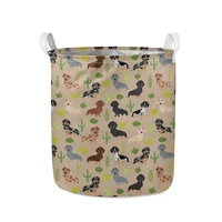 cartoon dachshund high quality folding laundry basket dirty clothes storage hamper home folable sundries container basket boxes